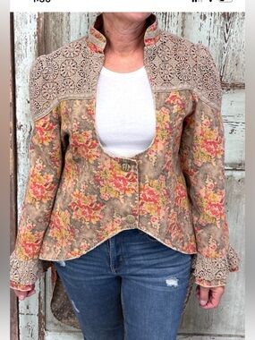 Jaded Gypsy Taken Aback Floral Jacket